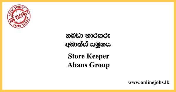 Store Keeper Abans Group