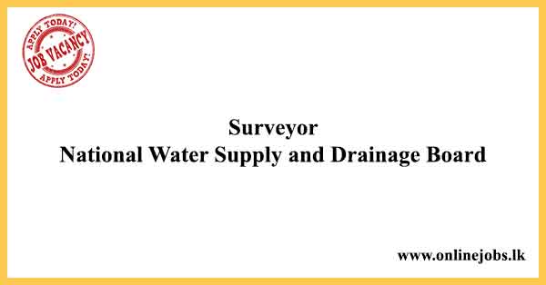 Surveyor - National Water Supply and Drainage Board Vacancies 2022
