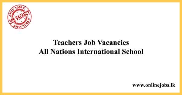 Teachers Job Vacancies in Sri Lanka
