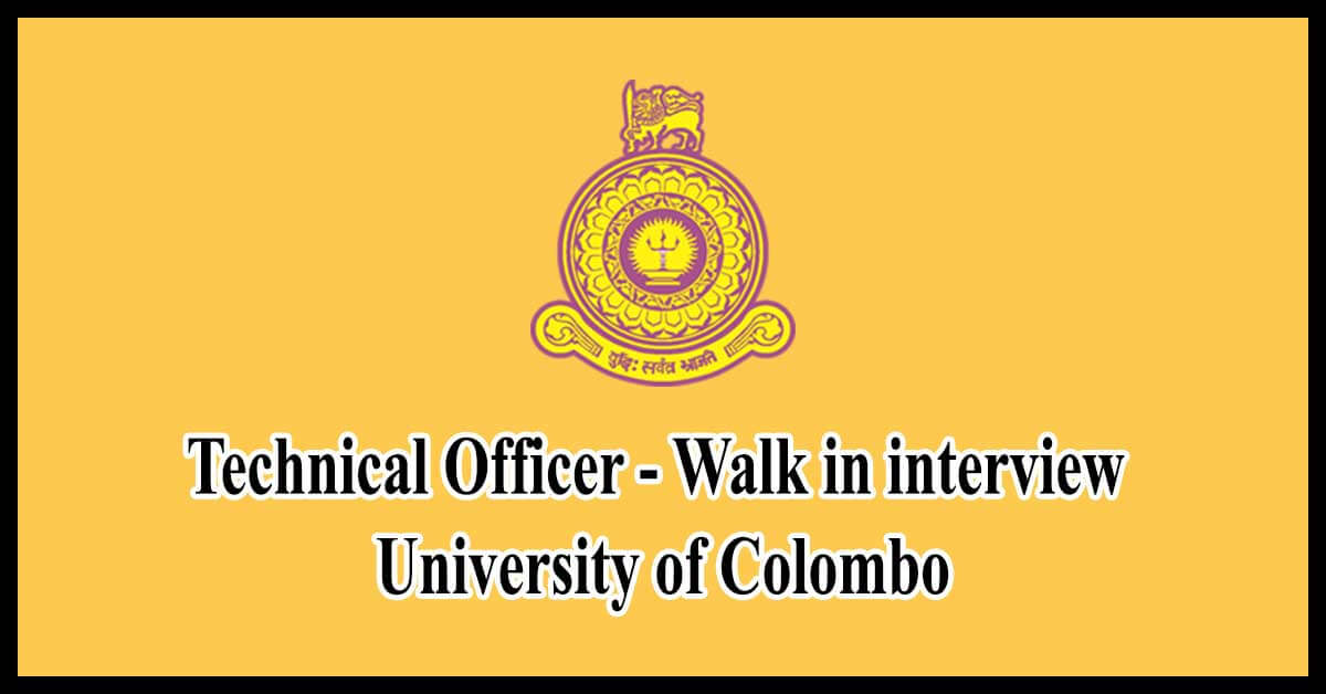 Technical-Officer-Walk-in-interview