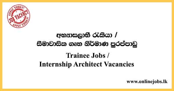 Trainee Jobs /Internship Architect Vacancies