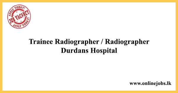 Trainee Radiographer / Radiographer Durdans Hospital