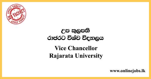Vice Chancellor Rajarata University
