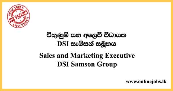 Sales and Marketing Executive DSI Samson Group